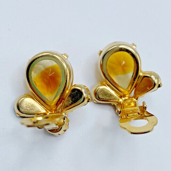 Vintage Givre Bi Color Glass Rhinestone Necklace Earrings Set High Quality Demi - Picture 11 of 16